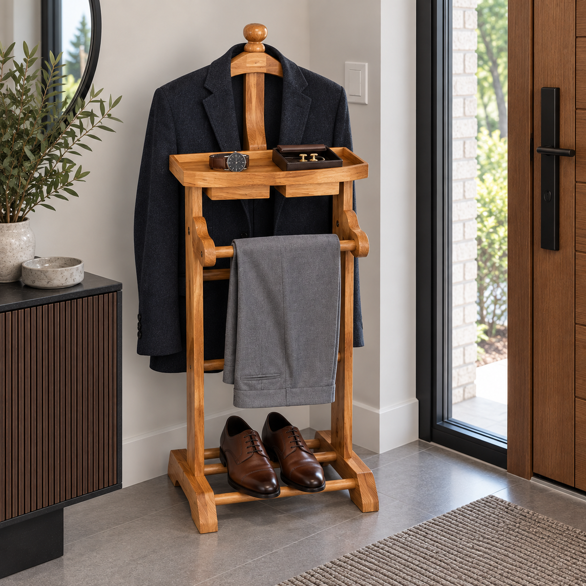 Heritage Solid Wood Valet Stand