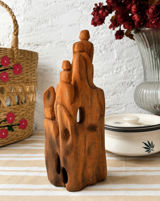 Celebrate Family – Handcrafted Abstract Wooden Sculpture | Unity & Love