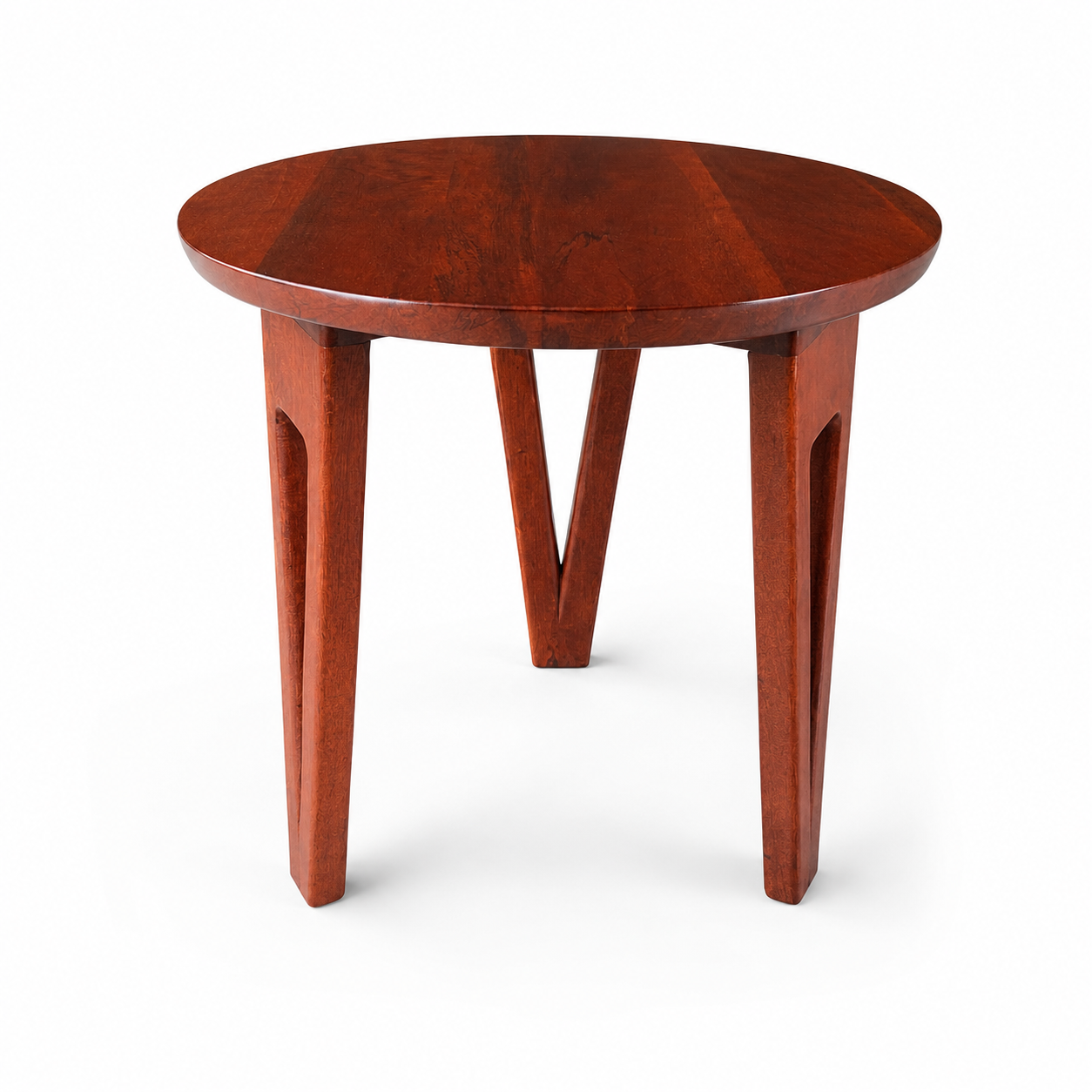 Rustic Brown Foldable Wooden Side Table