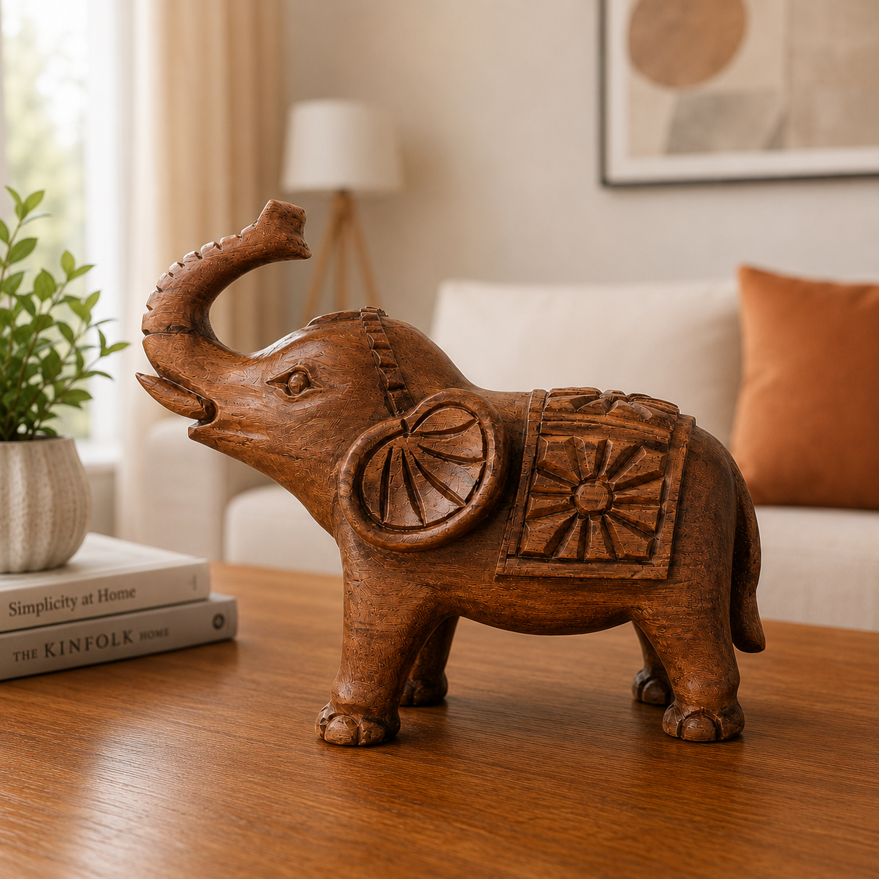 Handcrafted Wooden Elephant