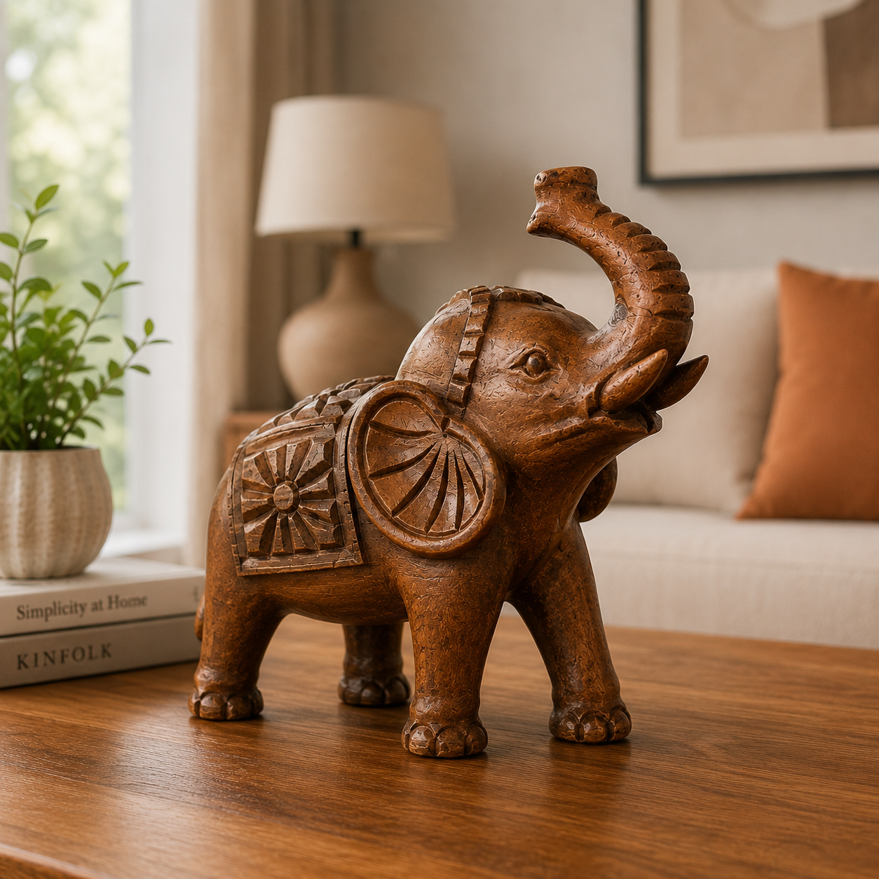 Handcrafted Wooden Elephant