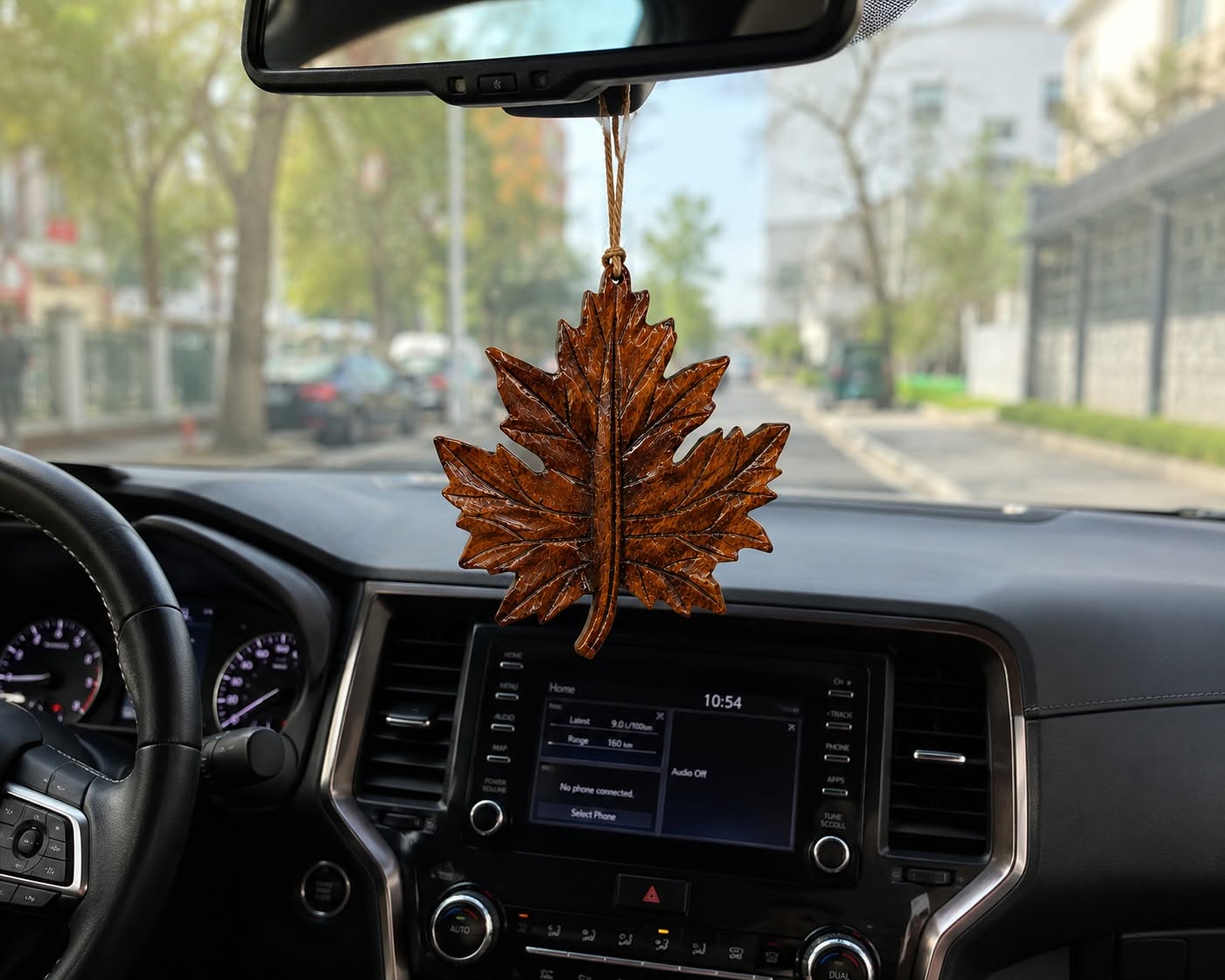 Handcrafted Wooden Maple Leaf Hanging