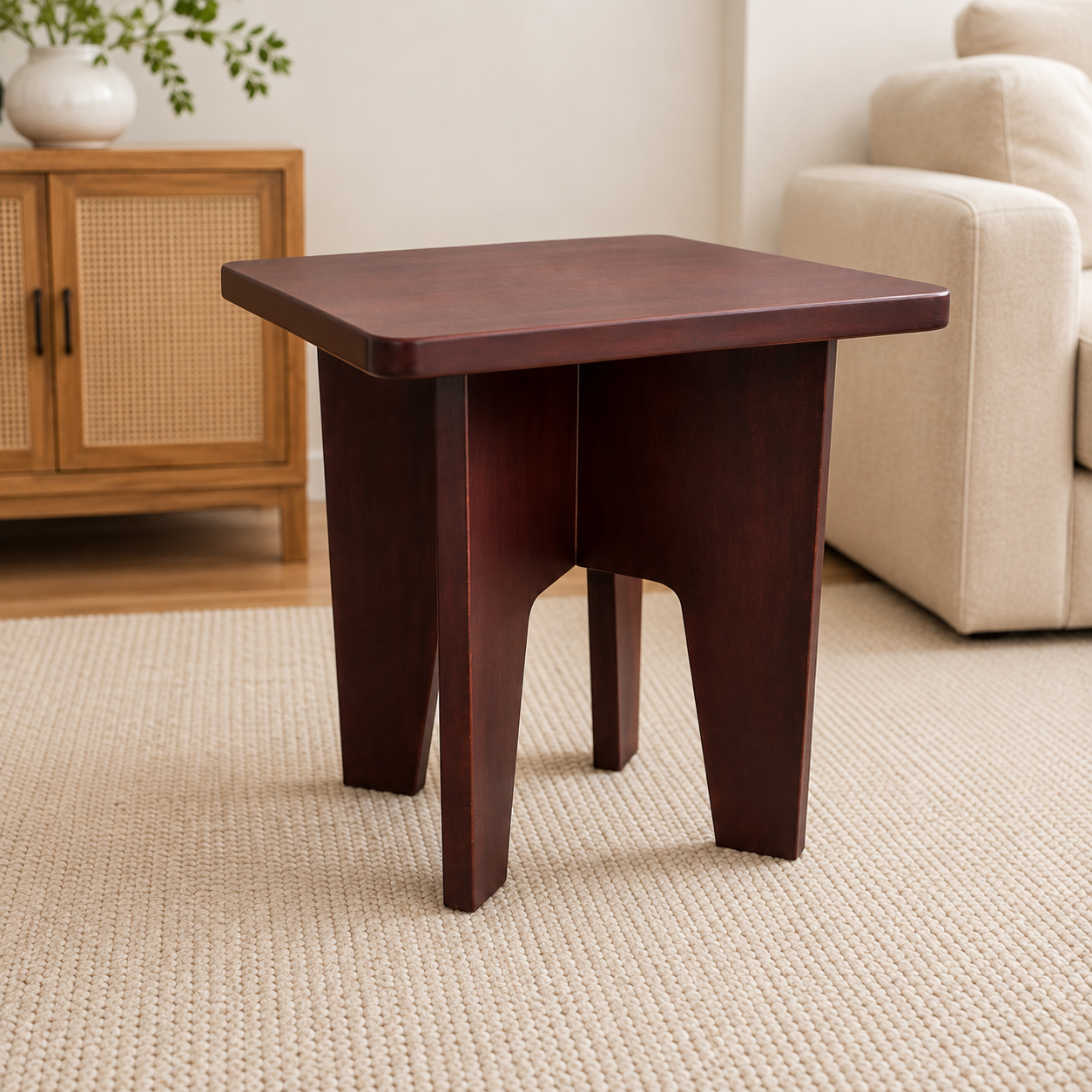 Square Side Table- Solid Wood